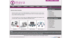 Desktop Screenshot of mayainfosystems.com